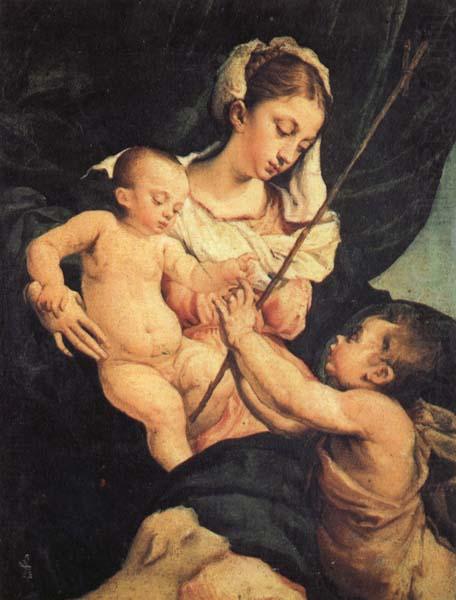 Jacopo Bassano Madonna and Child with St.John as a Child china oil painting image